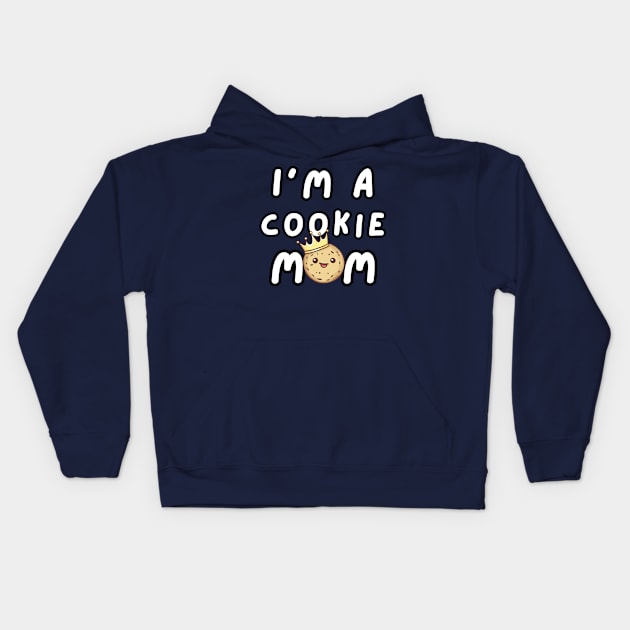 Adorable Cookie Mom Kids Hoodie by Estrella Design